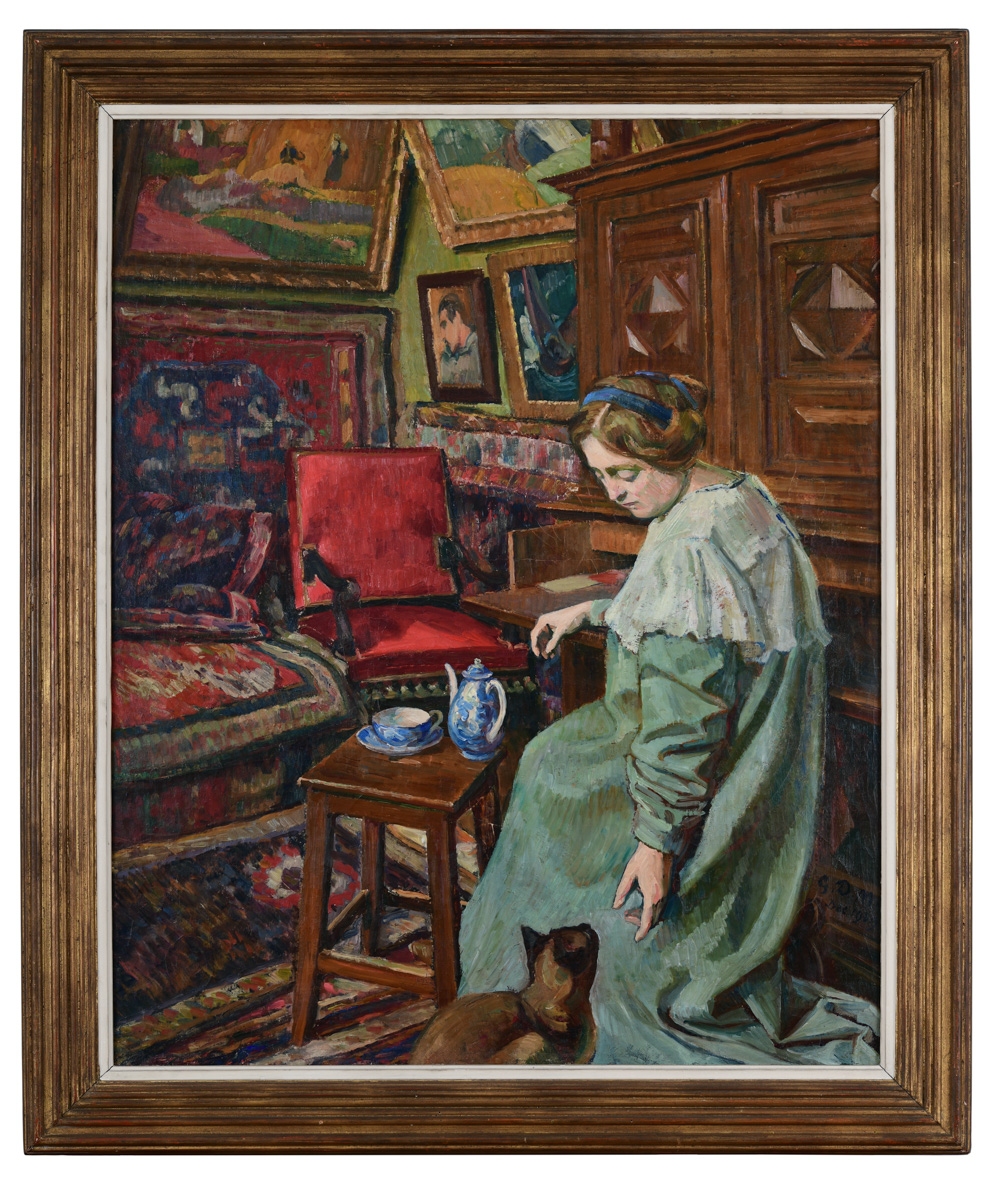 Intérieur d'atelier à la chatte siamoise